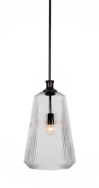 Toltec Lighting - 73-MB-4640 - One Light Pendant - Carina - Matte Black