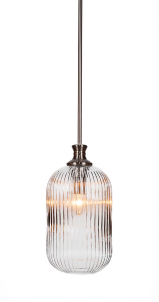 Toltec Lighting - 74-BN-4600 - One Light Pendant - Carina - Brushed Nickel