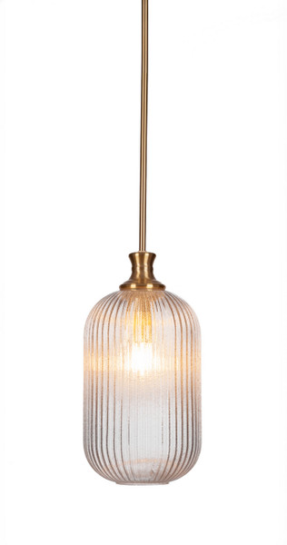 Toltec Lighting - 74-NAB-4608 - One Light Pendant - Carina - New Age Brass