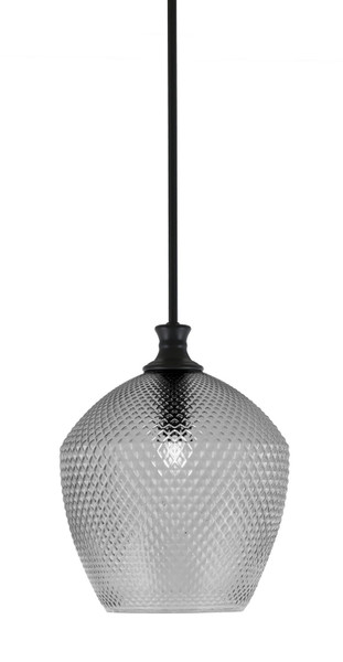 Toltec Lighting - 75-MB-4222 - One Light Pendant - Zola - Matte Black
