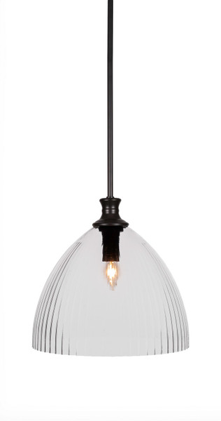 Toltec Lighting - 75-MB-4690 - One Light Pendant - Carina - Matte Black