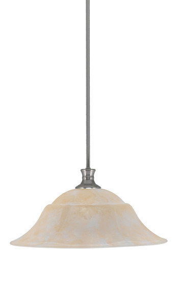 Toltec Lighting - 76-BN-53813 - One Light Pendant - Stem - Brushed Nickel