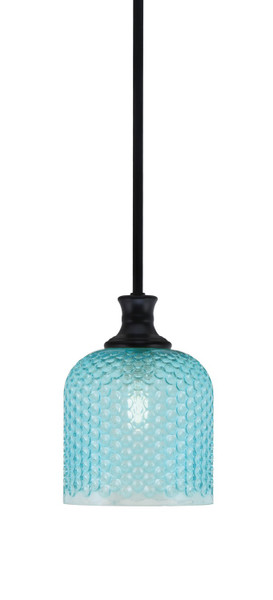Toltec Lighting - 76-MB-4915 - One Light Pendant - Zola - Matte Black