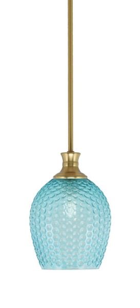 Toltec Lighting - 76-NAB-4905 - One Light Pendant - Zola - New Age Brass