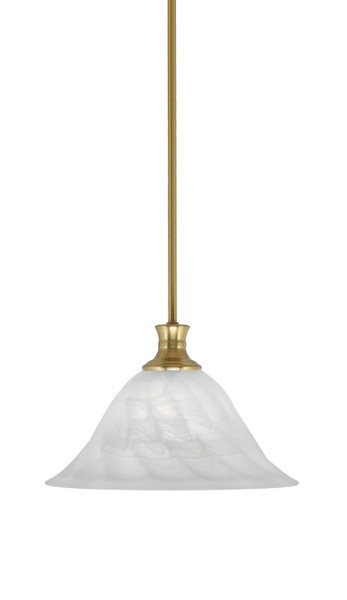 Toltec Lighting - 76-NAB-5731 - One Light Pendant - Stem - New Age Brass