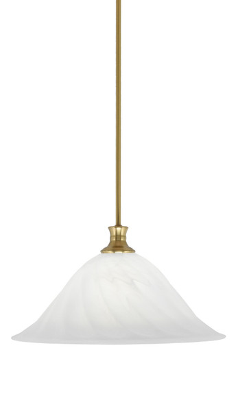Toltec Lighting - 76-NAB-5781 - One Light Pendant - Stem - New Age Brass