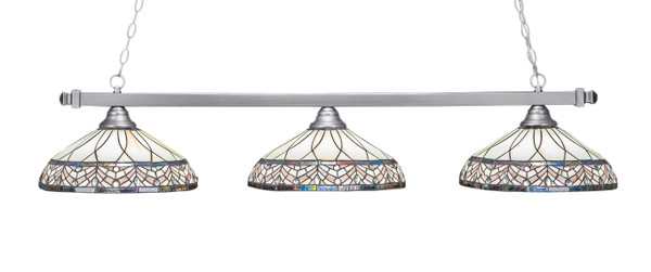 Toltec Lighting - 803-BN-948 - Three Light Bar - Square - Brushed Nickel