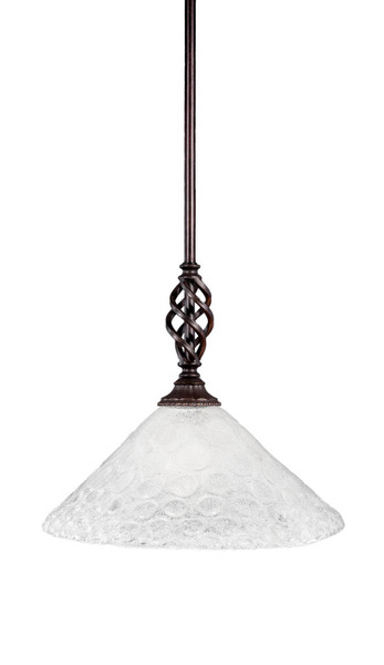 Toltec Lighting - 80-DG-441 - One Light Mini Pendant - Eleganté - Dark Granite