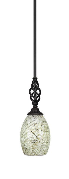 Toltec Lighting - 80-DG-5054 - One Light Mini Pendant - Eleganté - Dark Granite