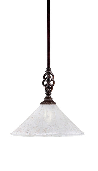 Toltec Lighting - 80-DG-702 - One Light Mini Pendant - Eleganté - Dark Granite