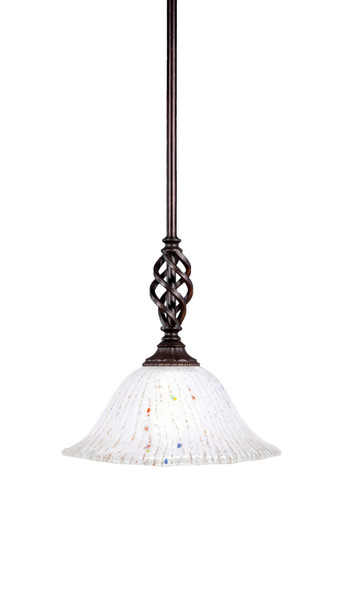 Toltec Lighting - 80-DG-731 - One Light Mini Pendant - Eleganté - Dark Granite