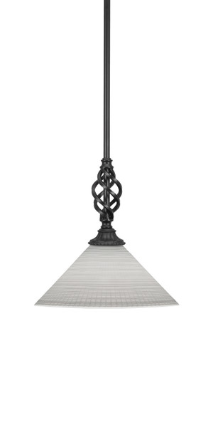 Toltec Lighting - 80-MB-4001 - One Light Mini Pendant - Eleganté - Matte Black