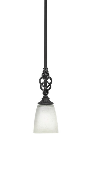 Toltec Lighting - 80-MB-460 - One Light Mini Pendant - Eleganté - Matte Black
