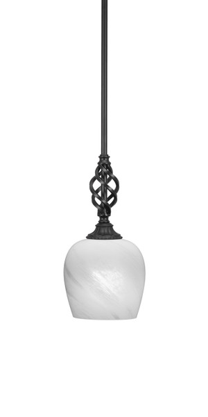 Toltec Lighting - 80-MB-4811 - One Light Mini Pendant - Eleganté - Matte Black