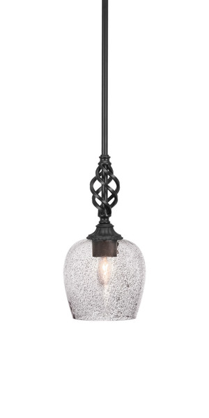 Toltec Lighting - 80-MB-4812 - One Light Mini Pendant - Eleganté - Matte Black