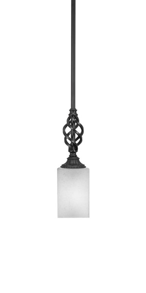 Toltec Lighting - 80-MB-531 - One Light Mini Pendant - Eleganté - Matte Black