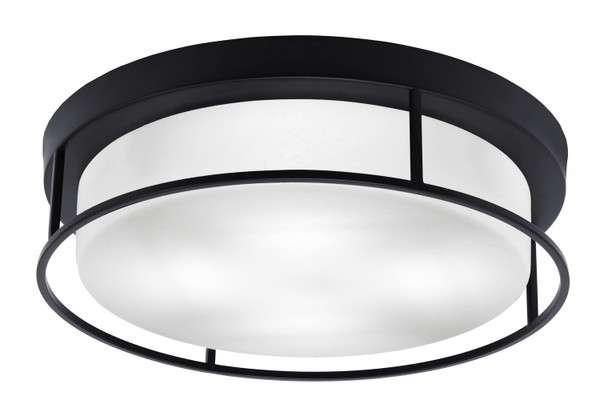 Toltec Lighting - 818-MB-1 - Four Light Flush Mount - Flush Mounts - Matte Black