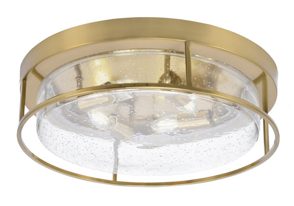 Toltec Lighting - 818-NAB-0 - Four Light Flush Mount - Flush Mounts - New Age Brass