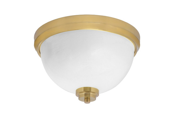 Toltec Lighting - 822-NAB-1 - Two Light Flush Mount - Flush Mounts - New Age Brass