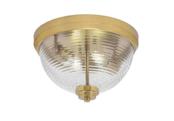 Toltec Lighting - 822-NAB-6 - Two Light Flush Mount - Flush Mounts - New Age Brass