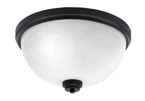 Toltec Lighting - 826-MB-1 - Three Light Flush Mount - Flush Mounts - Matte Black
