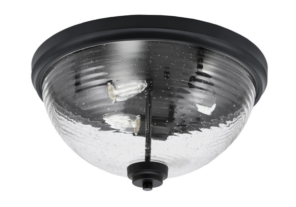 Toltec Lighting - 826-MB-8 - Three Light Flush Mount - Flush Mounts - Matte Black