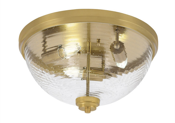 Toltec Lighting - 826-NAB-8 - Three Light Flush Mount - Flush Mounts - New Age Brass