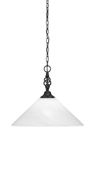 Toltec Lighting - 82-MB-2161 - One Light Pendant - Eleganté - Matte Black