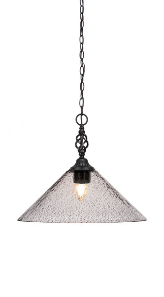 Toltec Lighting - 82-MB-2162 - One Light Pendant - Eleganté - Matte Black