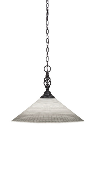 Toltec Lighting - 82-MB-4011 - One Light Pendant - Eleganté - Matte Black