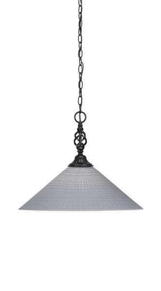 Toltec Lighting - 82-MB-4012 - One Light Pendant - Eleganté - Matte Black