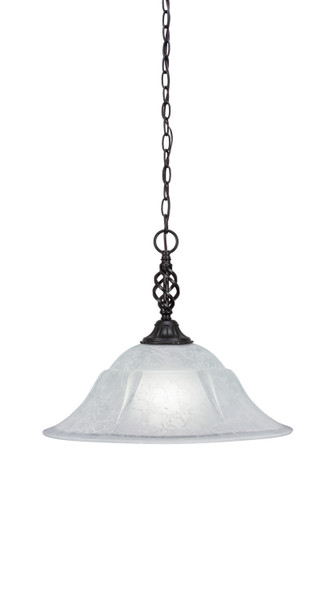 Toltec Lighting - 82-MB-53615 - One Light Pendant - Eleganté - Matte Black