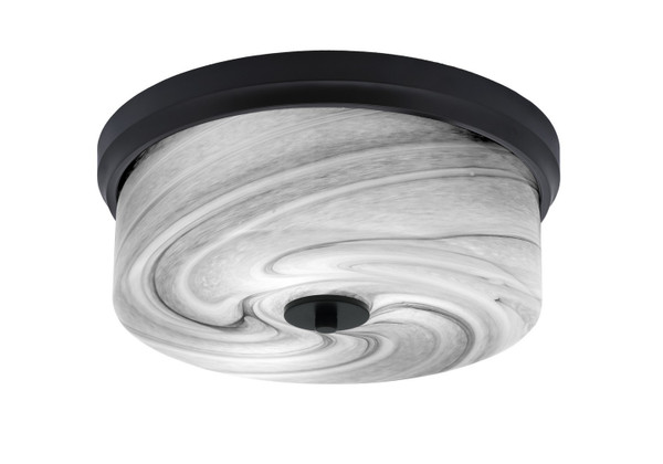 Toltec Lighting - 834-MB-9 - Three Light Flush Mount - Flush Mounts - Matte Black