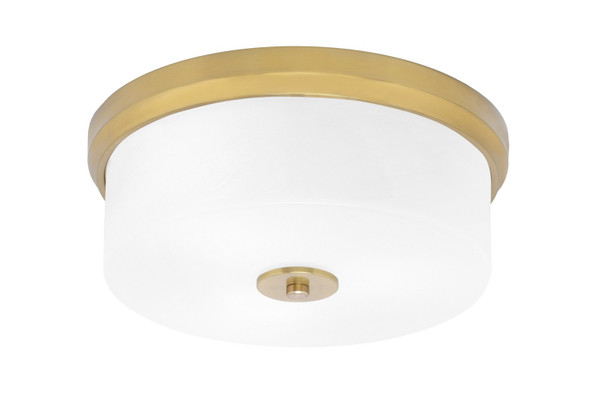 Toltec Lighting - 834-NAB-1 - Three Light Flush Mount - Flush Mounts - New Age Brass