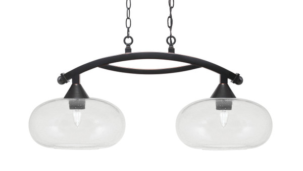 Toltec Lighting - 872-BC-206 - Two Light Island Pendant - Bow - Black Copper