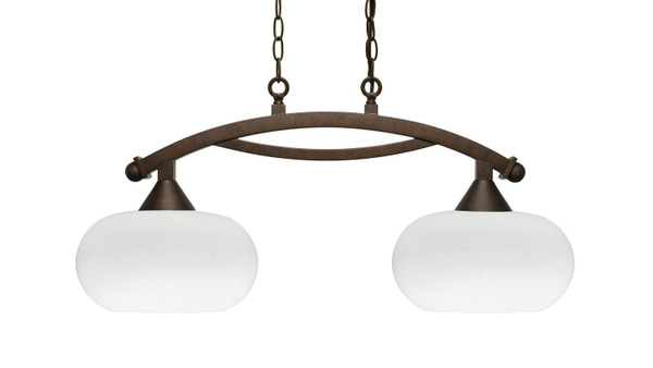 Toltec Lighting - 872-BRZ-214 - Two Light Island Pendant - Bow - Bronze
