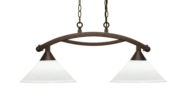 Toltec Lighting - 872-BRZ-316 - Two Light Island Pendant - Bow - Bronze