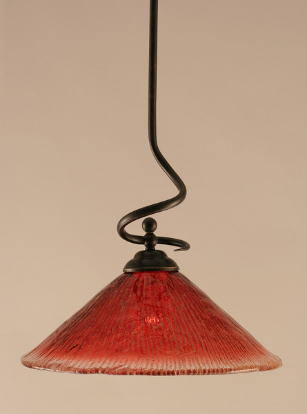 Toltec Lighting - 900-DG-716 - One Light Pendant - Capri - Dark Granite