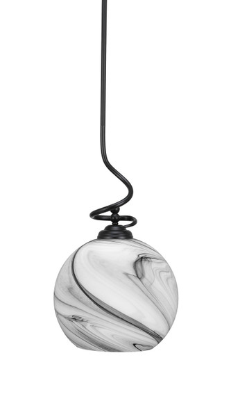 Toltec Lighting - 900-MB-4369 - One Light Pendant - Capri - Matte Black