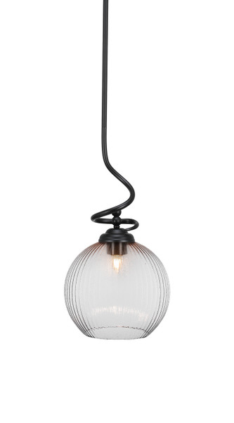 Toltec Lighting - 900-MB-4678 - One Light Pendant - Capri - Matte Black