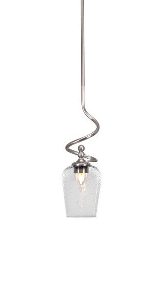 Toltec Lighting - 901-BN-210 - One Light Mini Pendant - Capri - Brushed Nickel