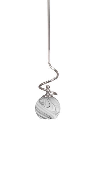 Toltec Lighting - 901-BN-4109 - One Light Mini Pendant - Capri - Brushed Nickel