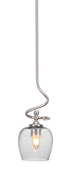 Toltec Lighting - 901-BN-4812 - One Light Mini Pendant - Capri - Brushed Nickel