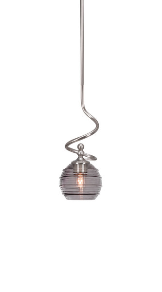 Toltec Lighting - 901-BN-5112 - One Light Mini Pendant - Capri - Brushed Nickel