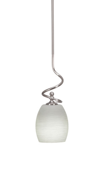 Toltec Lighting - 901-BN-615 - One Light Mini Pendant - Capri - Brushed Nickel