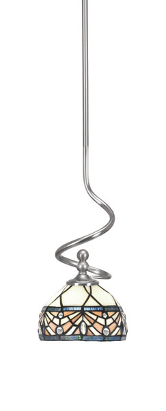Toltec Lighting - 901-BN-9485 - One Light Mini Pendant - Capri - Brushed Nickel