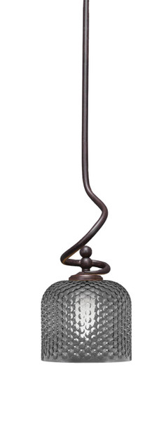 Toltec Lighting - 901-DG-4612 - One Light Mini Pendant - Capri - Dark Granite
