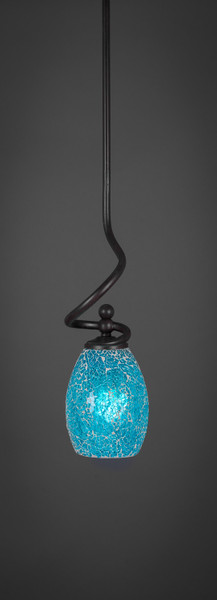 Toltec Lighting - 901-DG-5055 - One Light Mini Pendant - Capri - Dark Granite