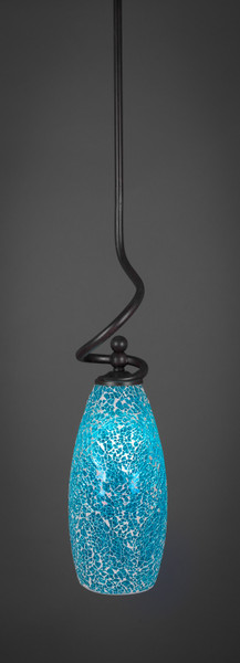 Toltec Lighting - 901-DG-5065 - One Light Mini Pendant - Capri - Dark Granite