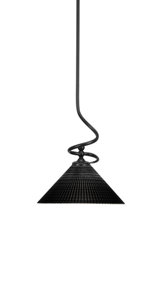 Toltec Lighting - 901-MB-4009 - One Light Mini Pendant - Capri - Matte Black